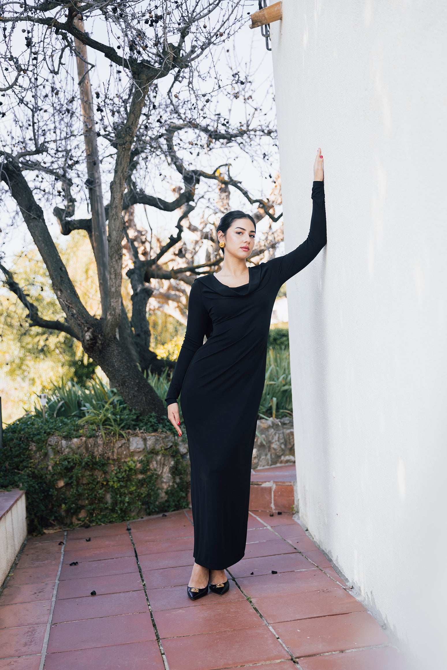 Vestido drapeado