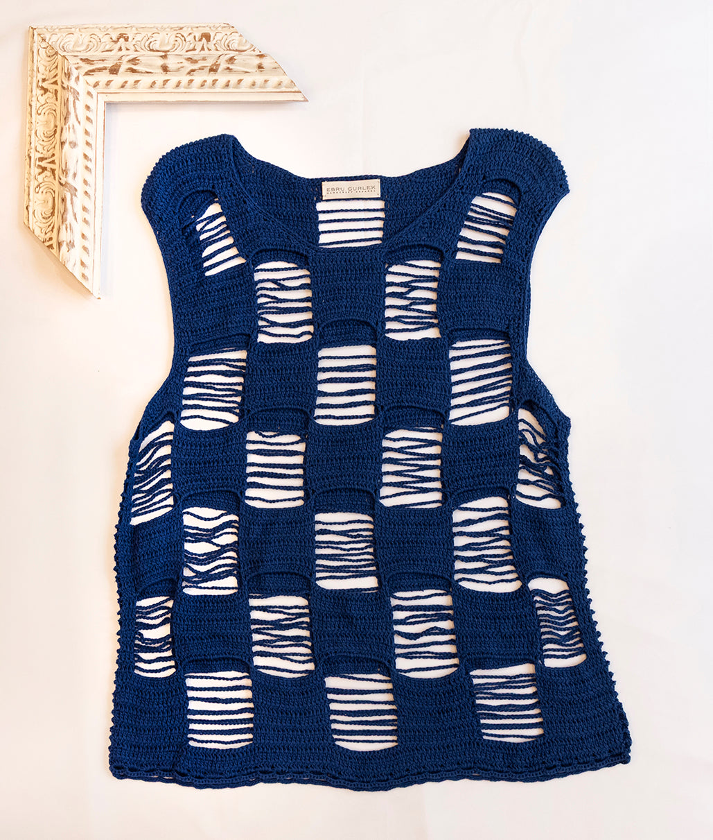 Distressed Crochet Tank