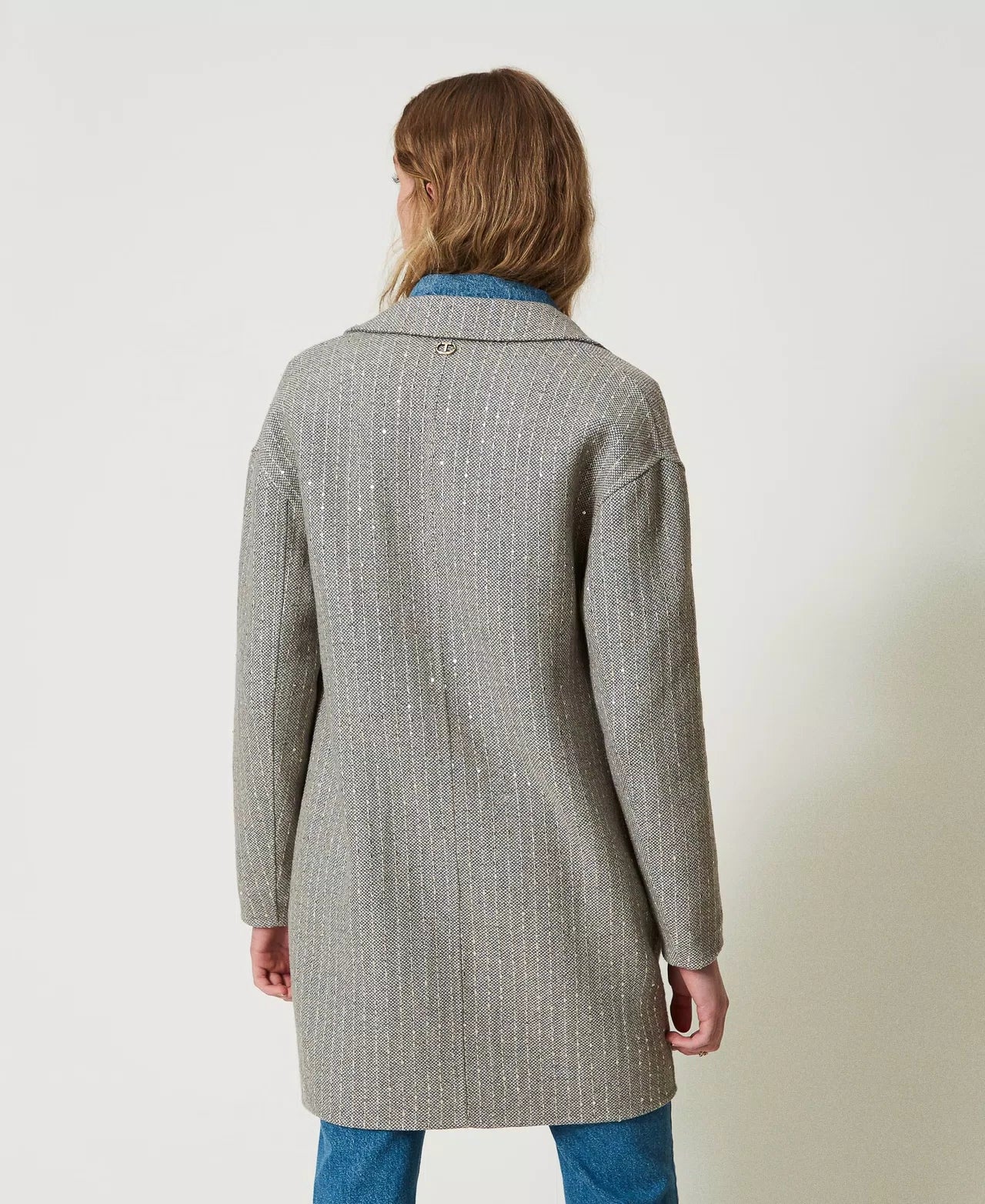 Wool Coat With Sequins