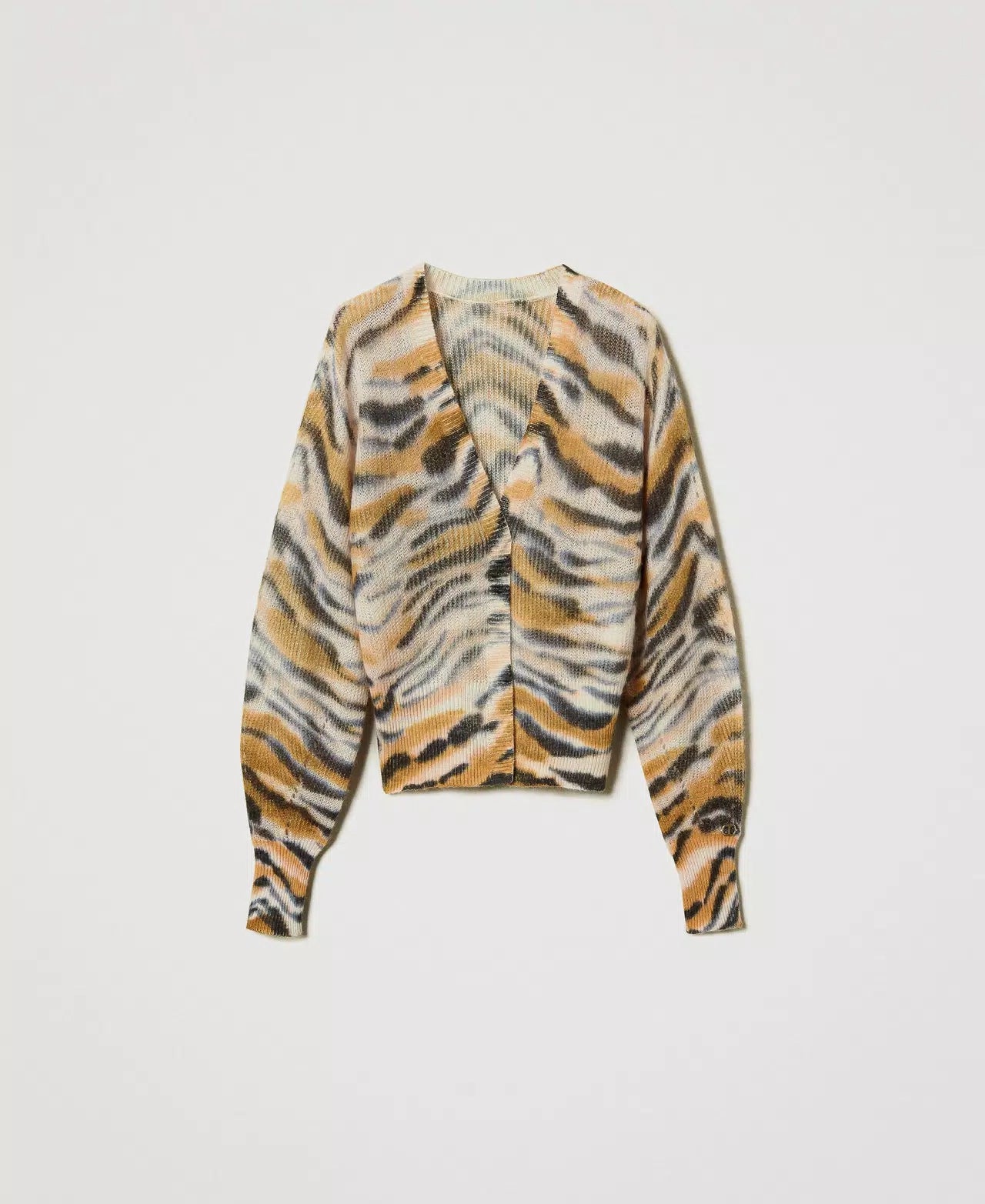 Cárdigan con estampado de tigre