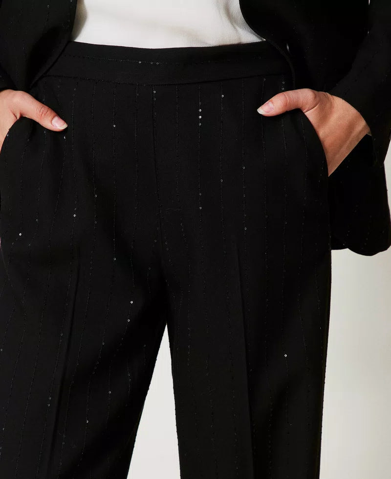 Trousers with Sequins