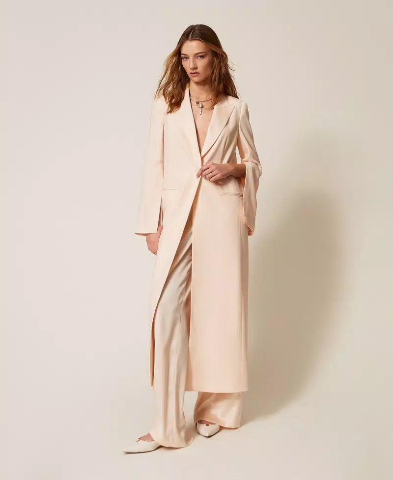 Envers satin duster coat