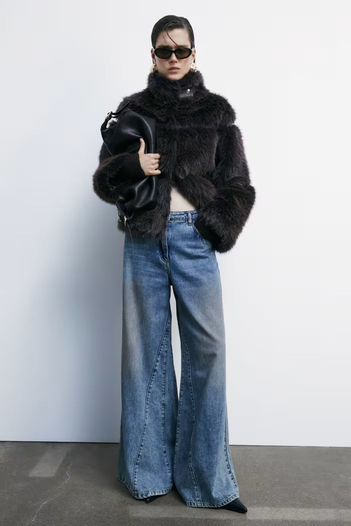 Short fluffy jacket