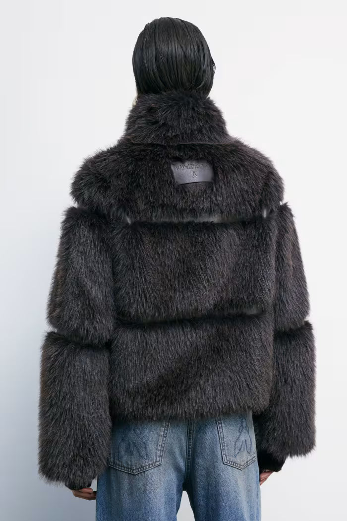 Short fluffy jacket