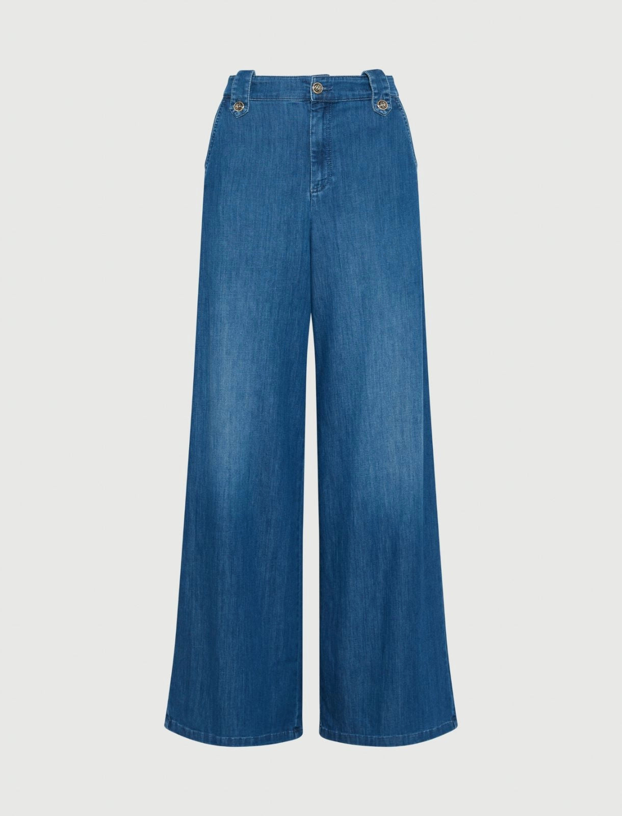 Wide-leg palazzo jeans