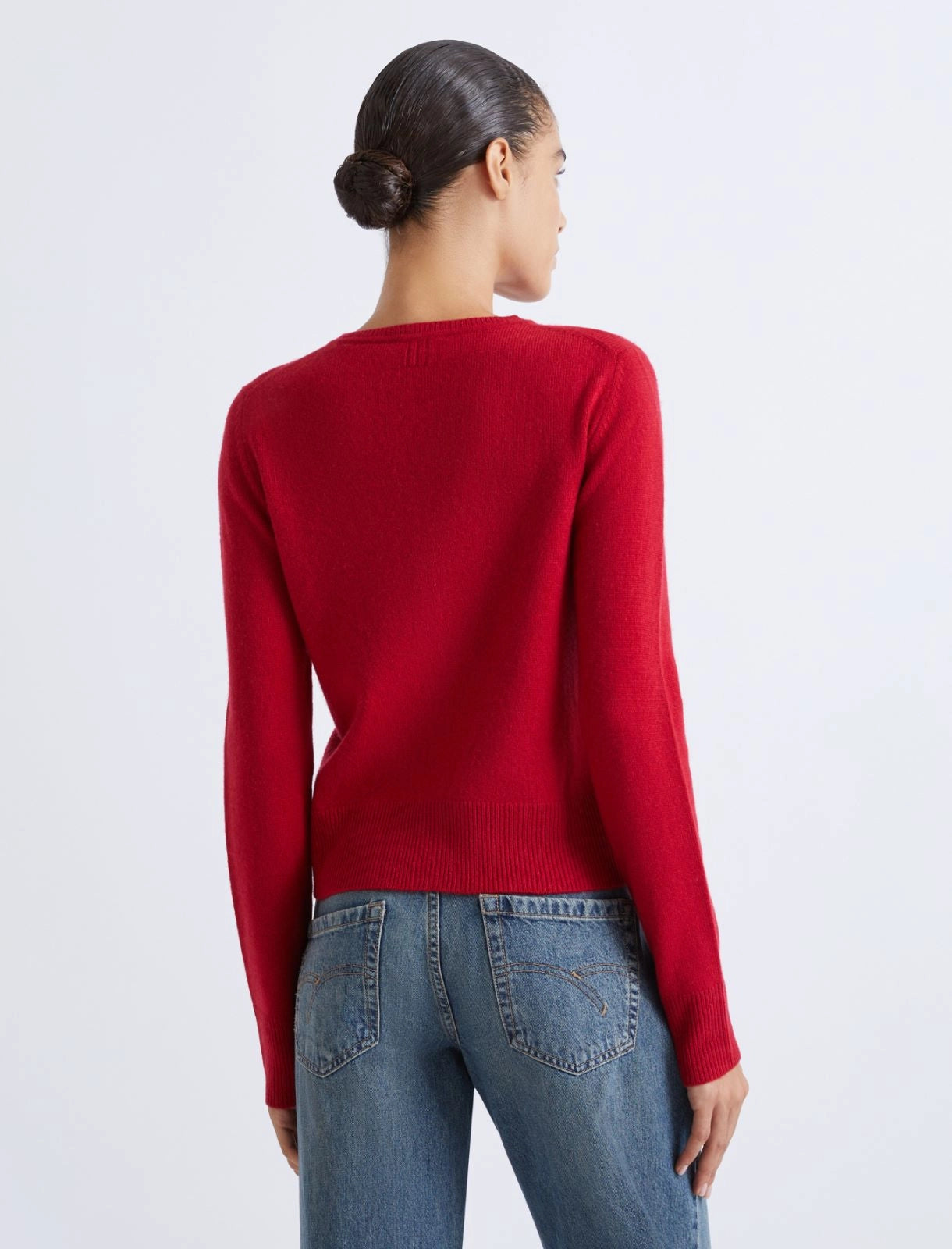 Wool-cashmere cardigan red