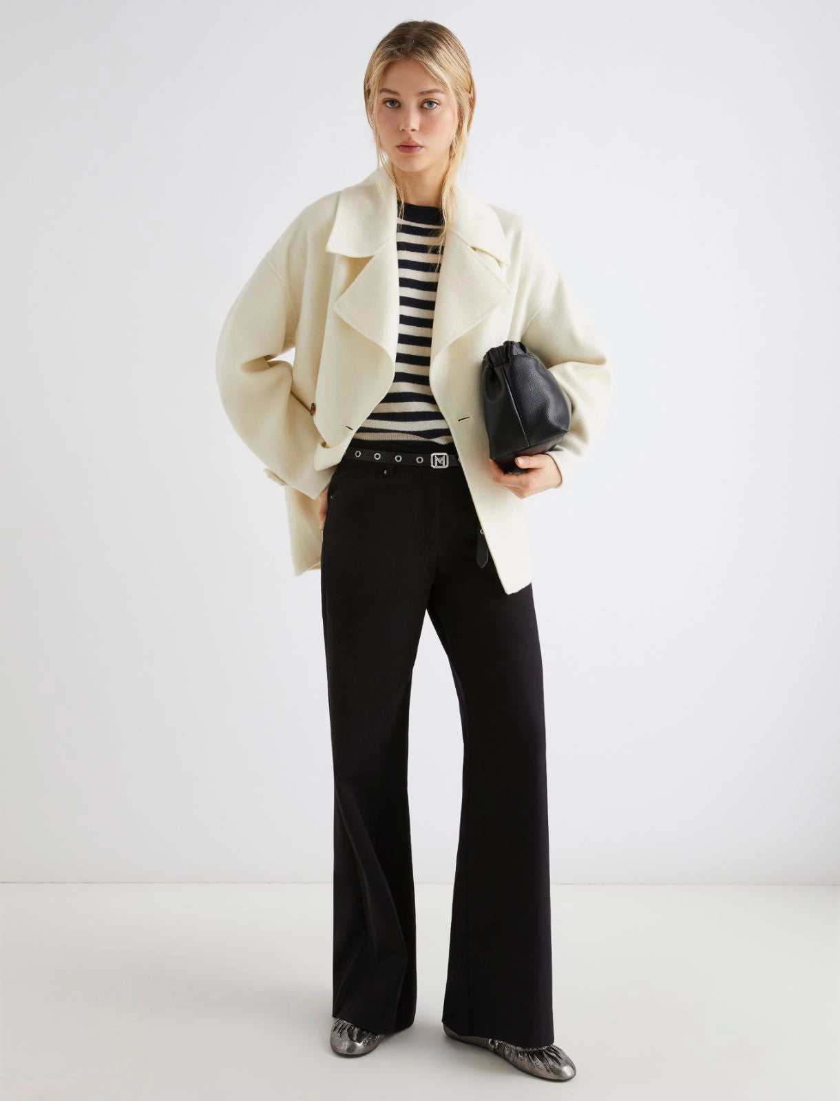 suéter de cuello redondo de cachemir