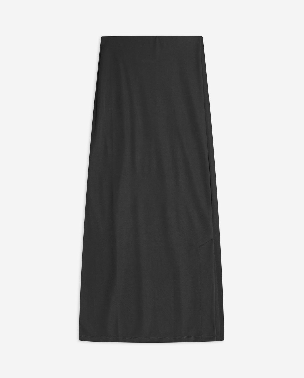 Falda midi de punto negra