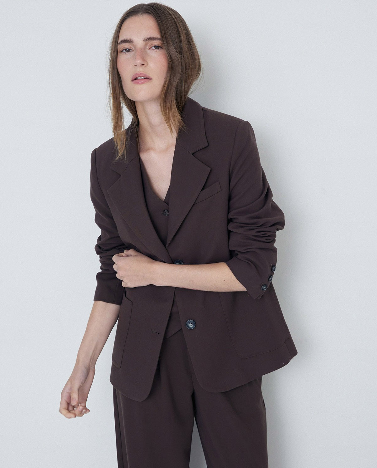 Suit Blazer Chocolate