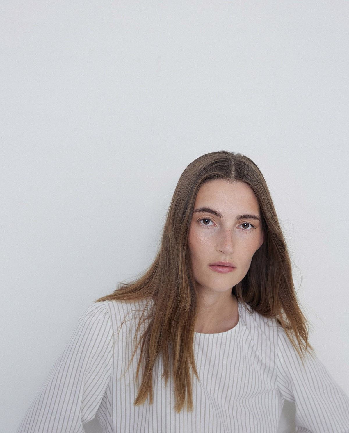 Blusa de algodón a rayas
