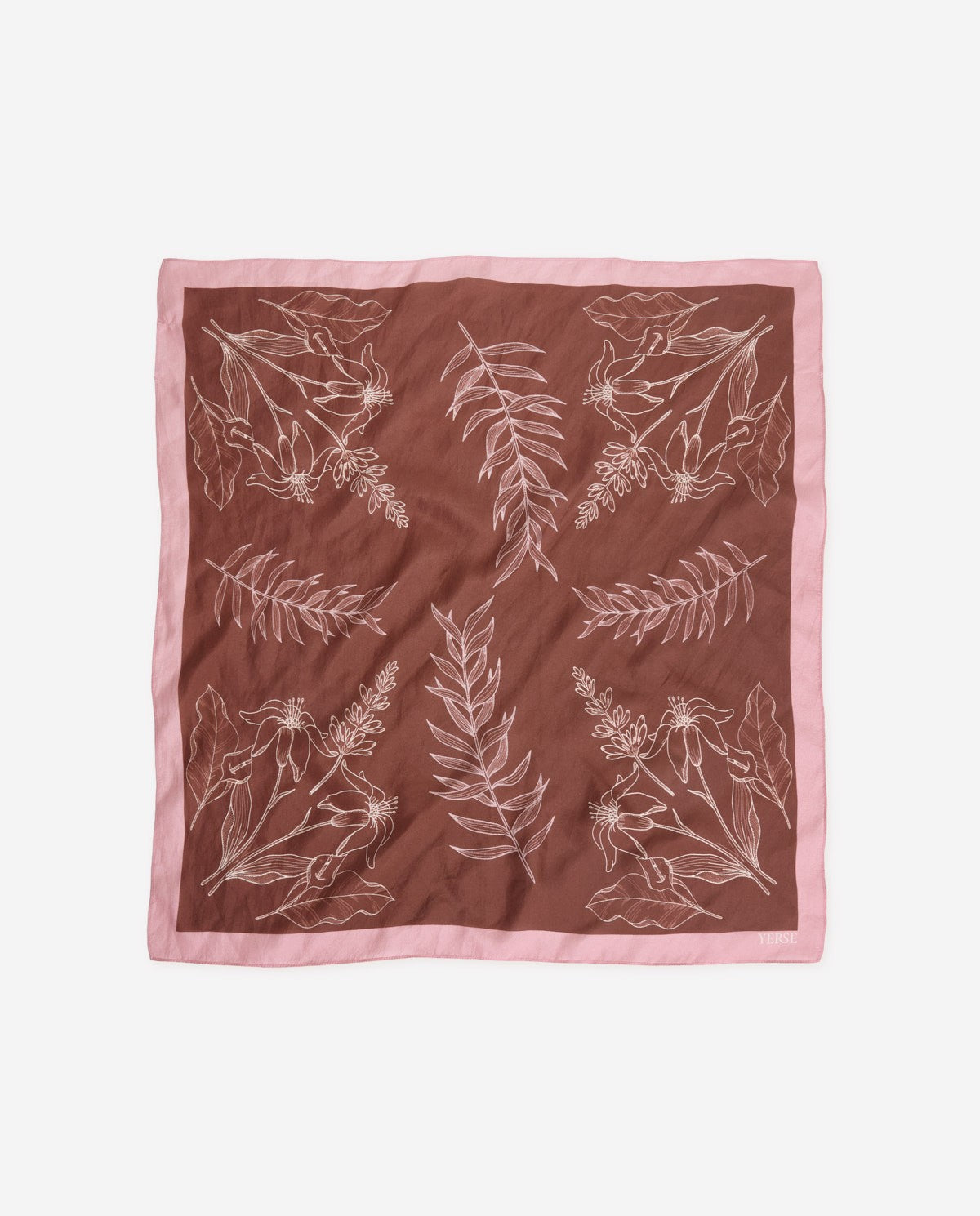 100% silk floral scarf