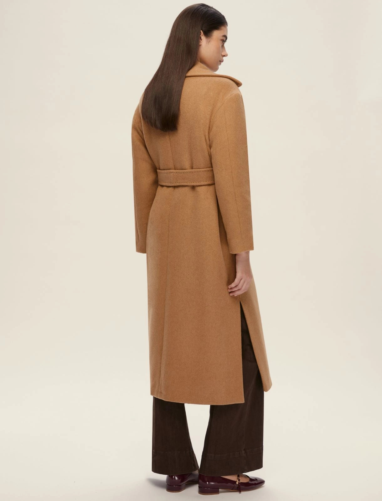 Double-faced cloth coat