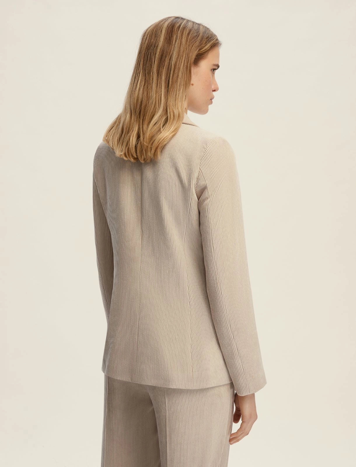 Corduroy blazer - OFF WHITE