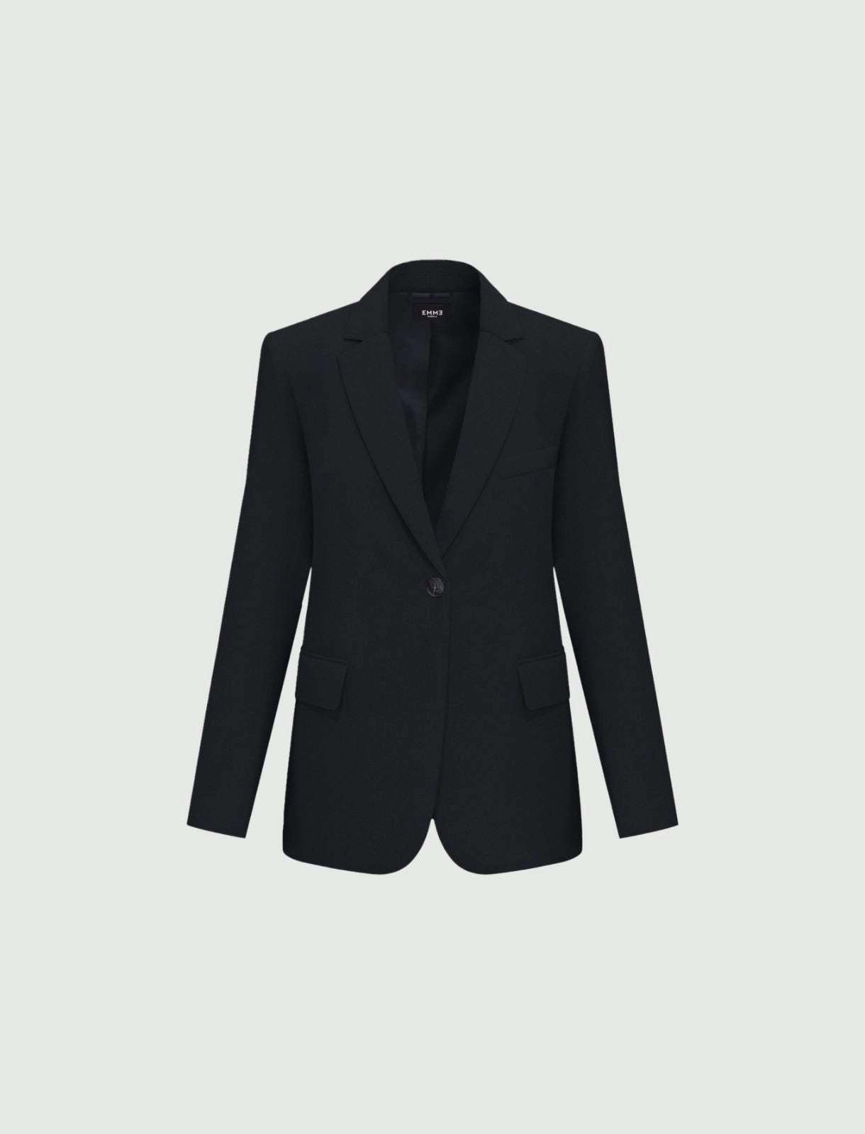 Blazer de franela negro
