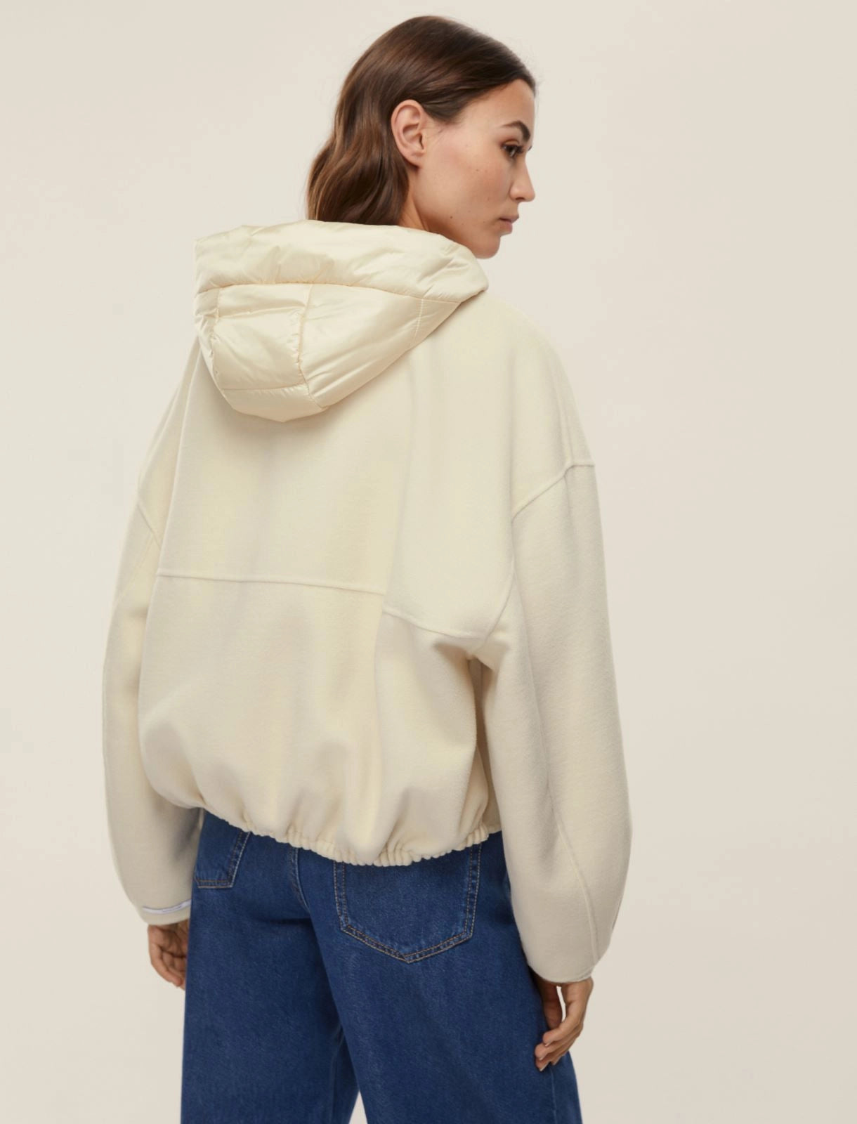 Hooded bomber jacket