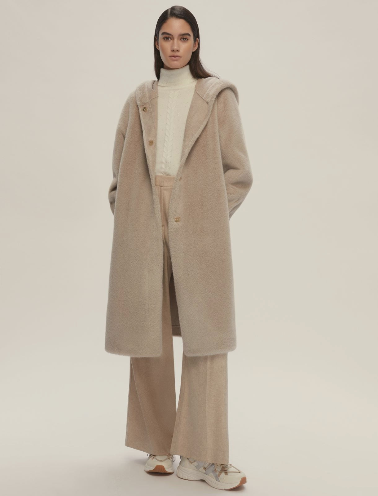 Reversible teddy coat