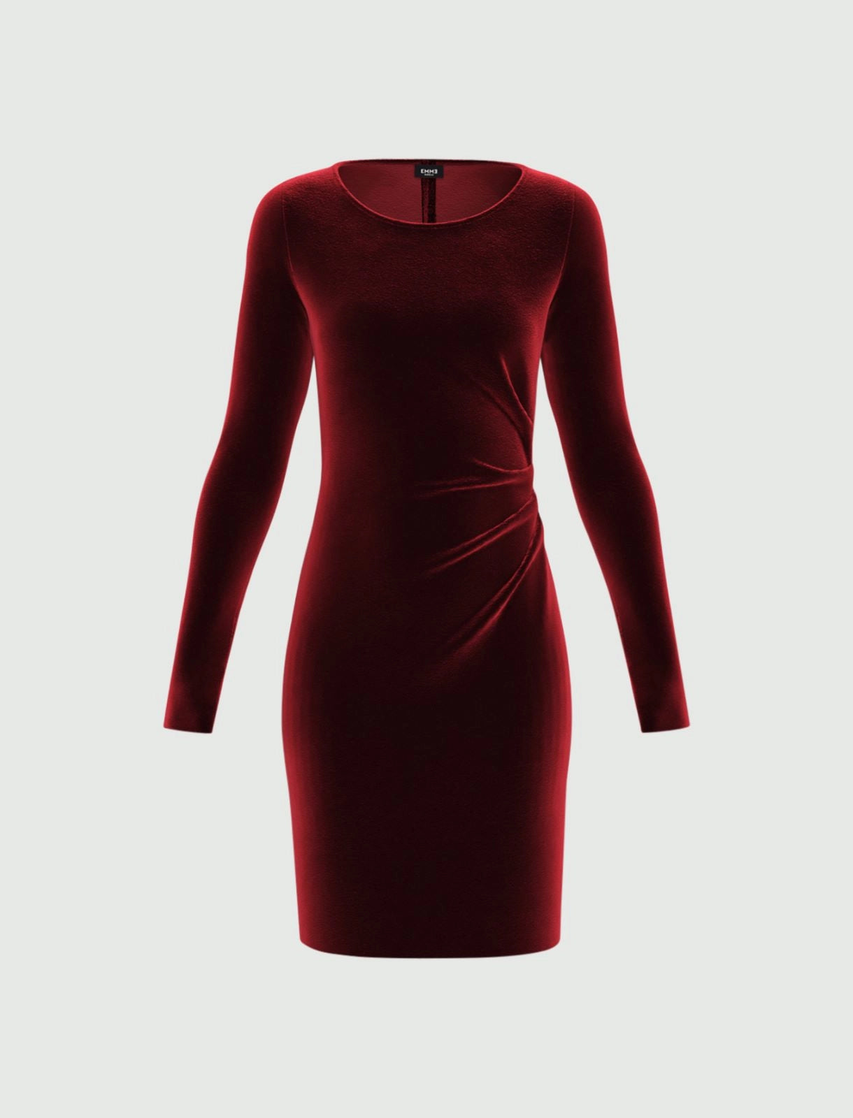 Vestido de terciopelo rojo