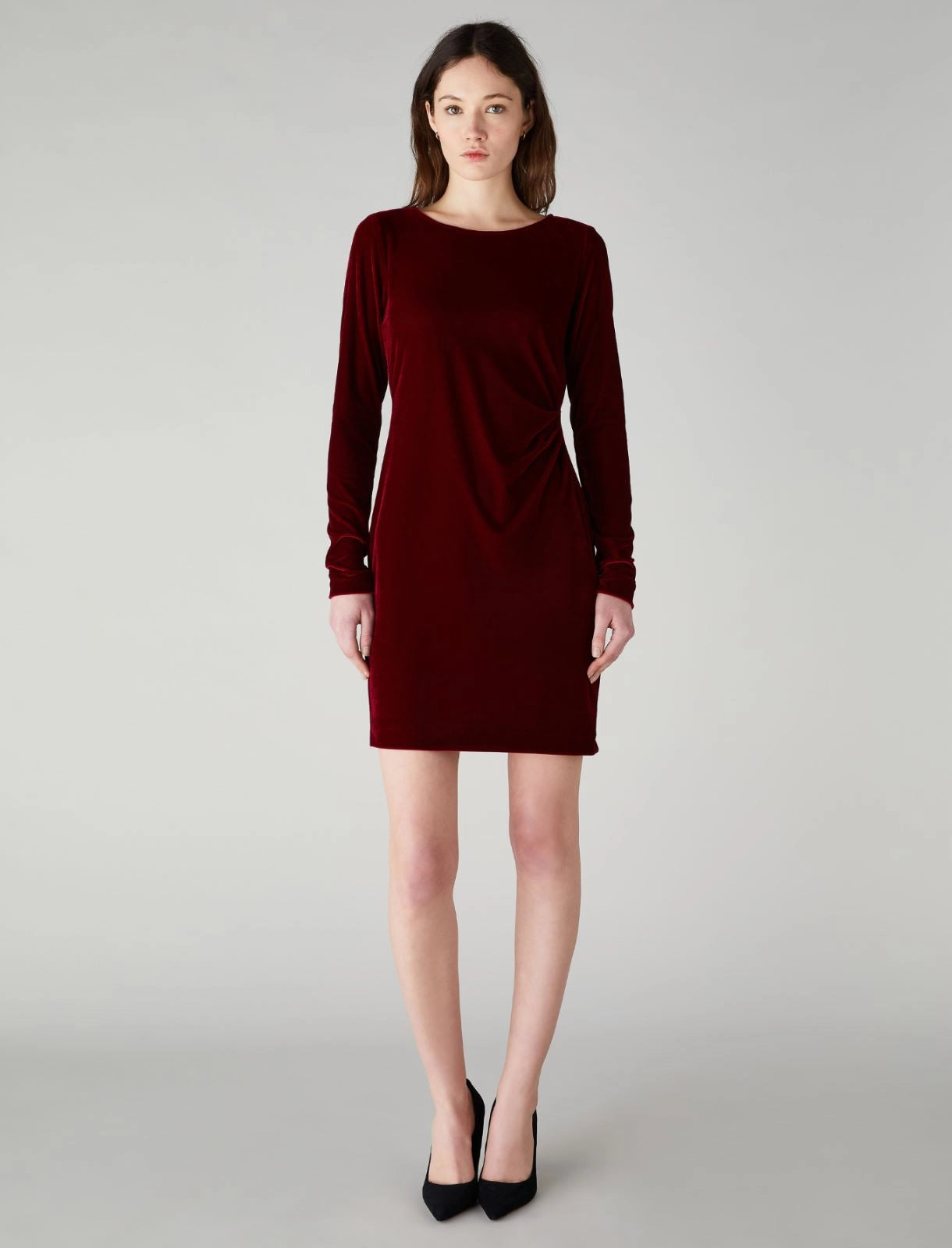 Vestido de terciopelo rojo