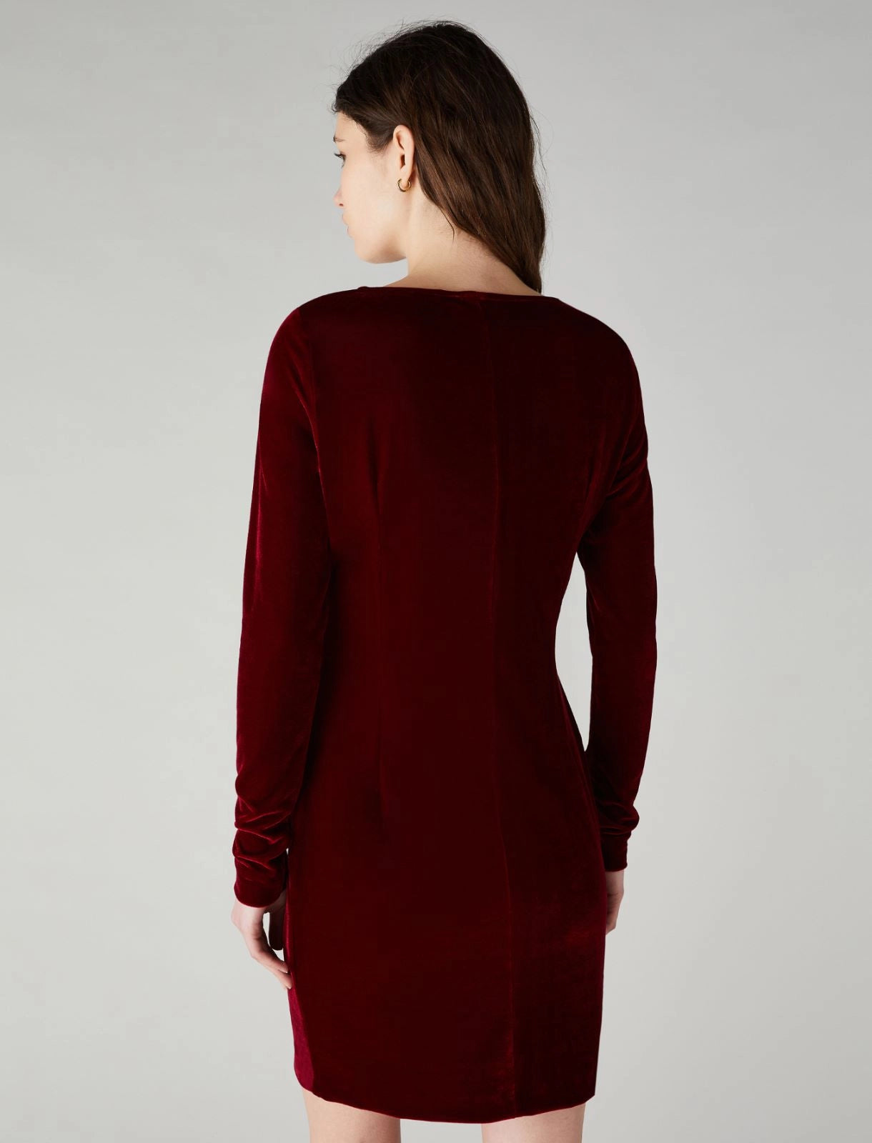 Vestido de terciopelo rojo