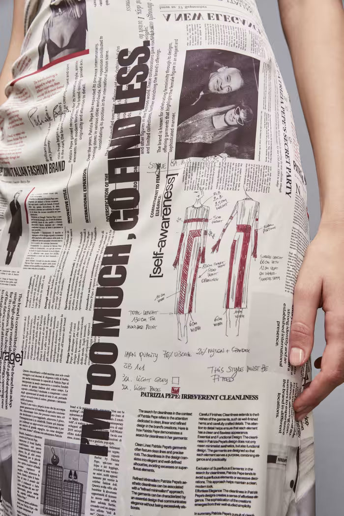 newspaper dress design ILLUSION Newspaper Dress