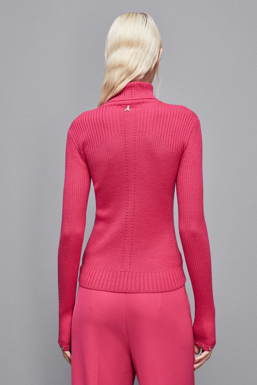Suéter de cuello alto de pura lana suave Essential