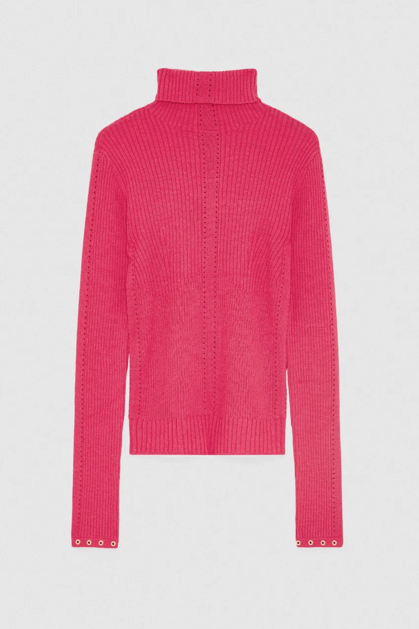 Suéter de cuello alto de pura lana suave Essential