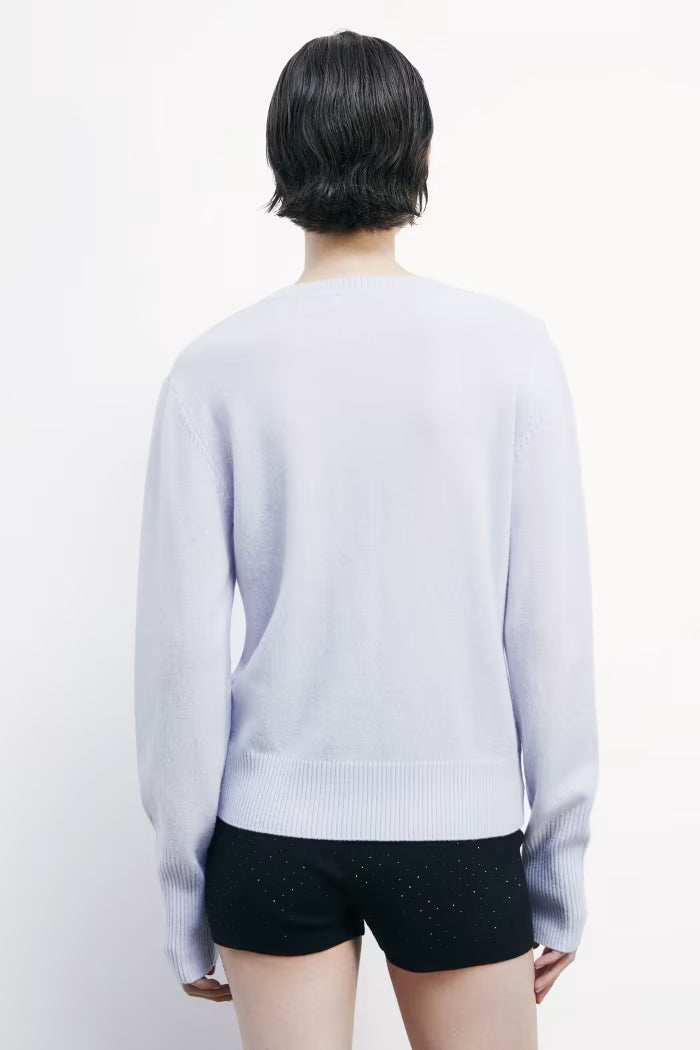 Crew neck cashmere sweater