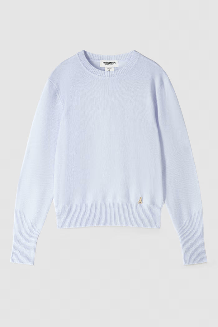 Crew neck cashmere sweater