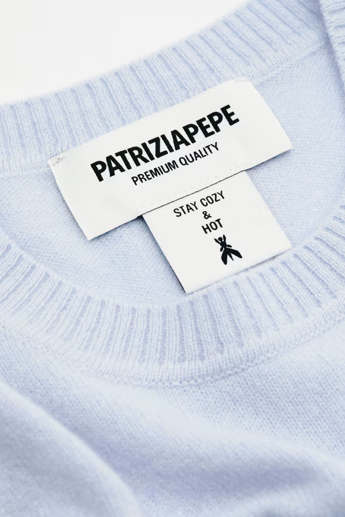 Crew neck cashmere sweater