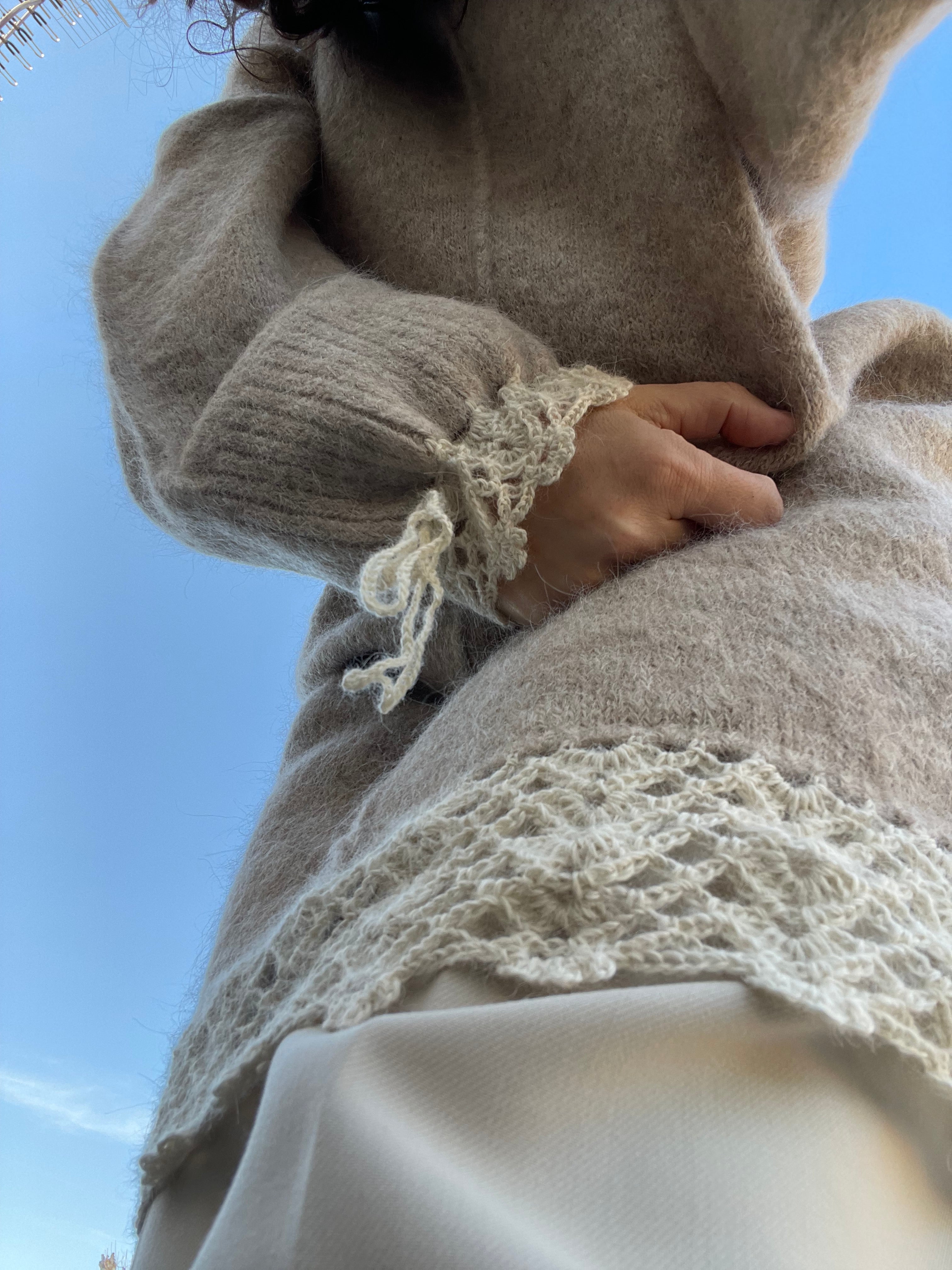 Alpaca jersey dress transformed