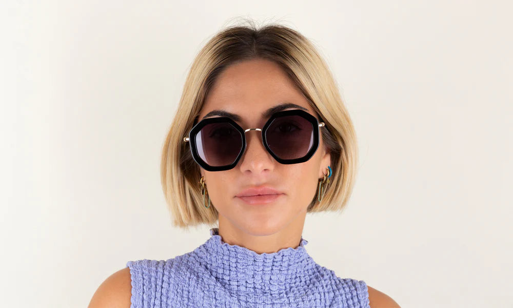 Gafas de sol pequeñas octogonales