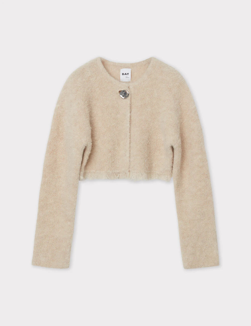 Cárdigan de bouclé de lujo de junio