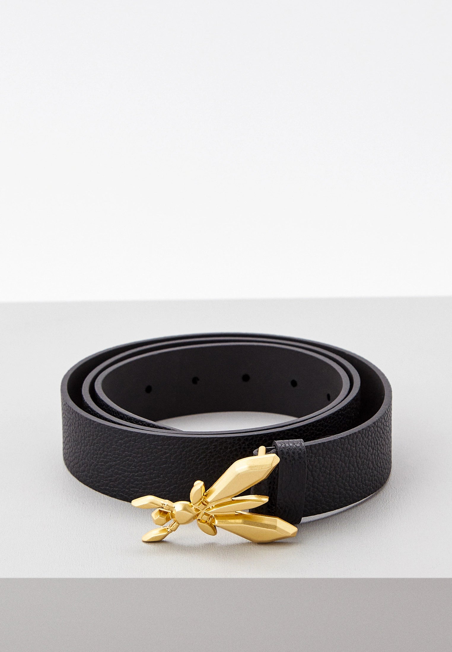 Leather belt with fly detail