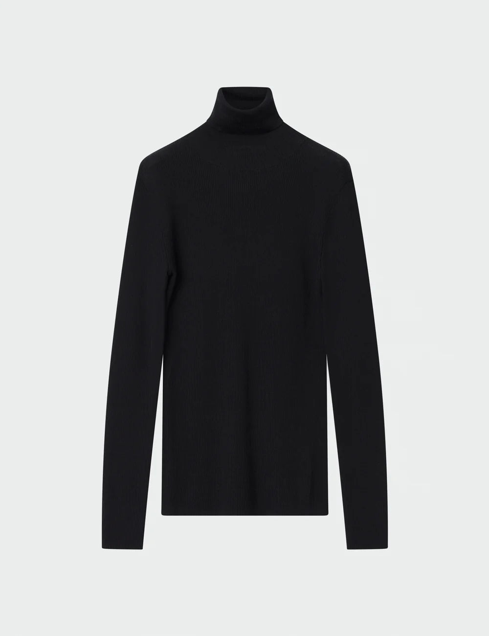 Suéter de punto con cuello vuelto Sierra negro