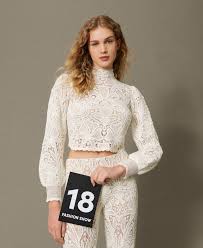 Floral crochet boxy jumper