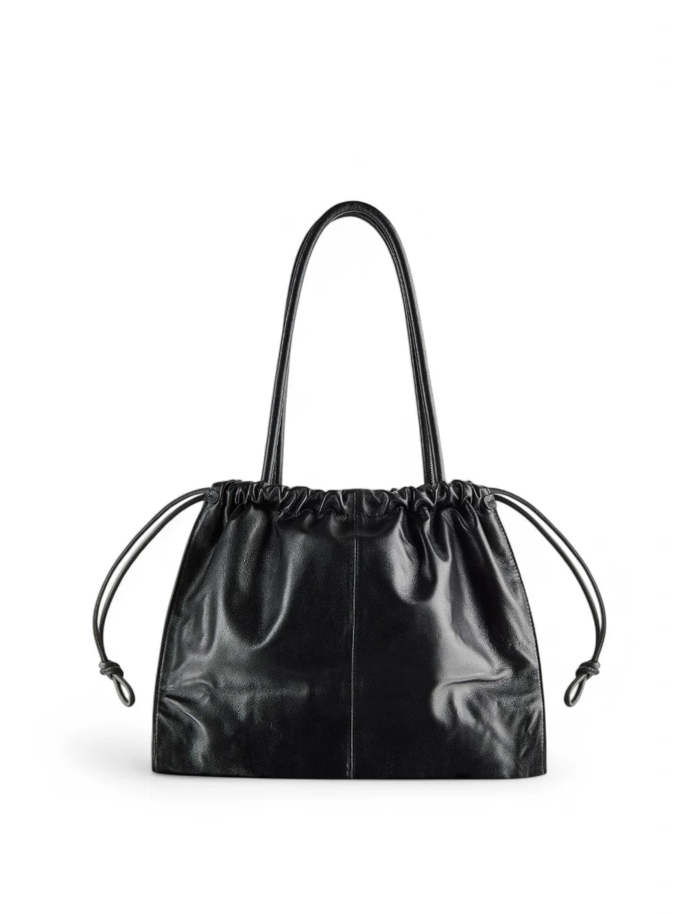 Leather shopper bag